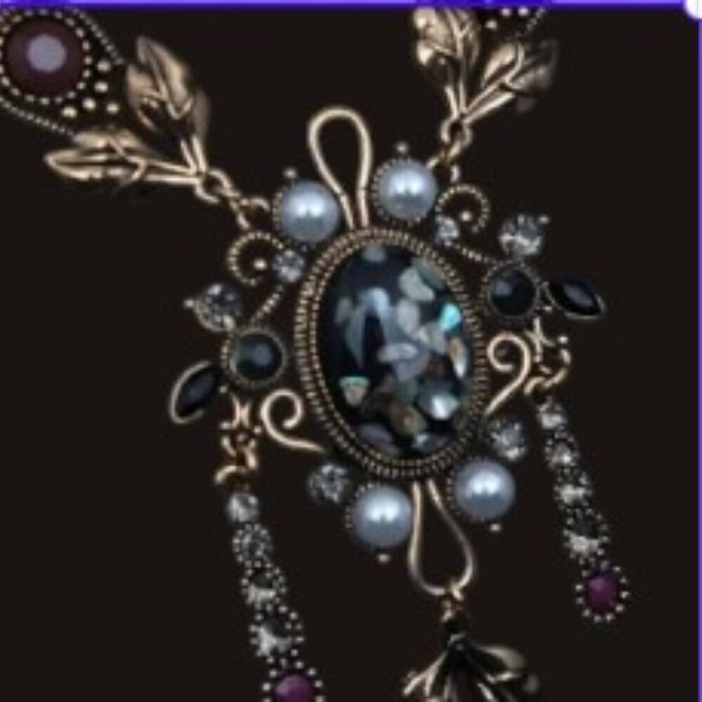 Sweater Chain Necklace - French Ethic Court-Style Pendant with Upscale Sense - Picture 2 of 12